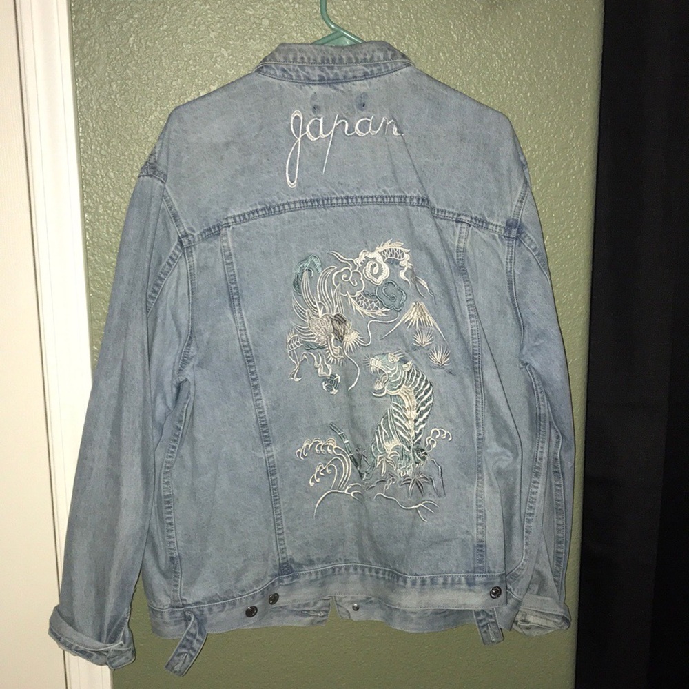 PACSUN (XL) Japan Denim Trucker Jacket